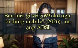 Bạn biết gì về go99 cho người dùng mobile (2026)   mạng ADSL
