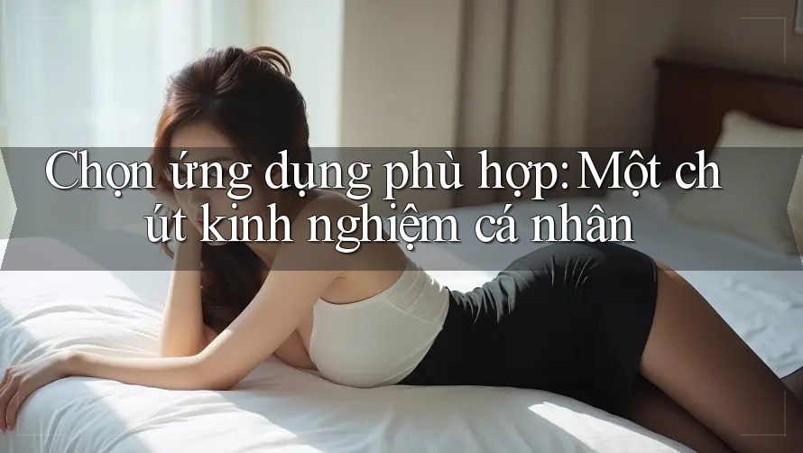 Chọn ứng dụng phù hợp: Một chút kinh nghiệm cá nhân Chọn ứng dụng phù hợp: Một chút kinh nghiệm cá nhân