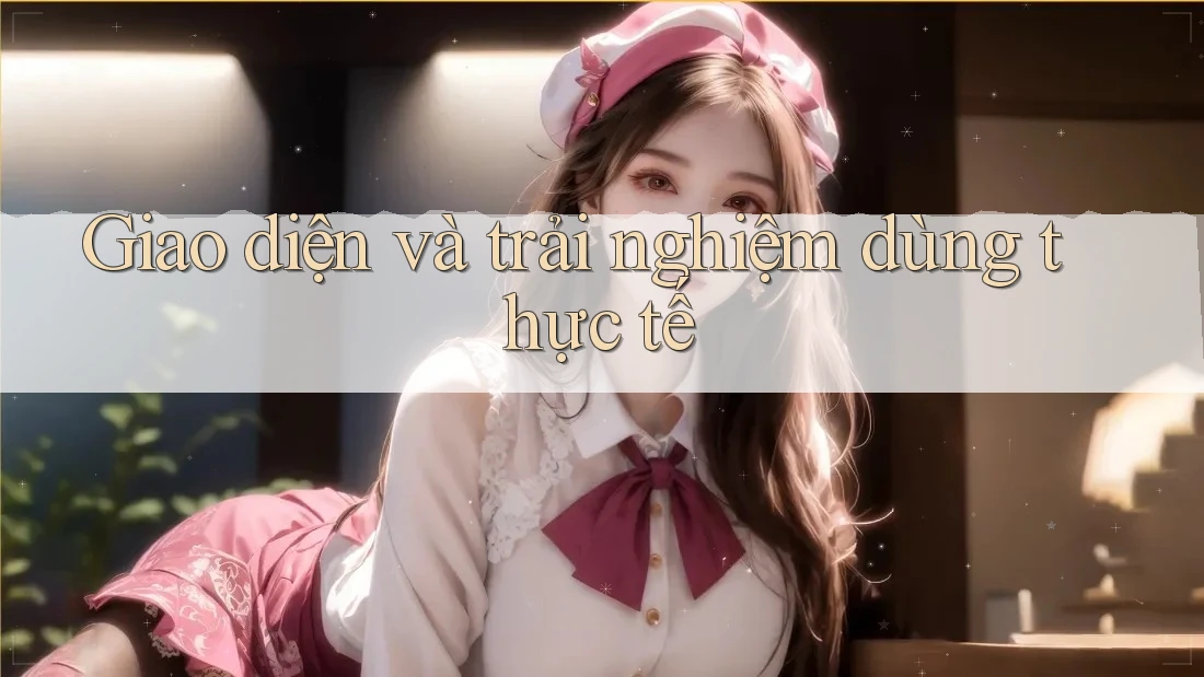 Giao diện và trải nghiệm dùng thực tế Giao diện và trải nghiệm dùng thực tế