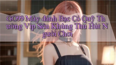 go99  máy đánh bạc có quỹ thưởng vip siêu khủng thu hút người chơi
