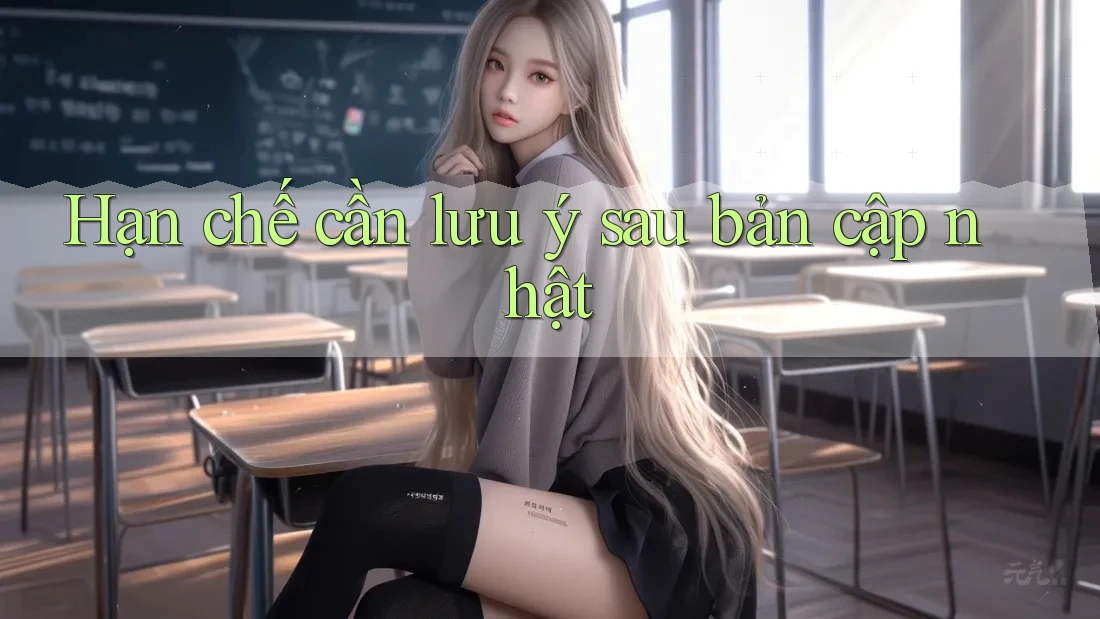 Hạn chế cần lưu ý sau bản cập nhật Hạn chế cần lưu ý sau bản cập nhật