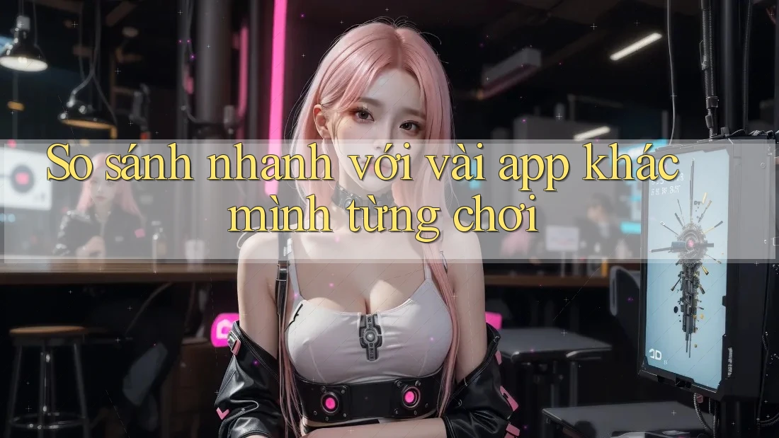 So sánh nhanh với vài app khác mình từng chơi So sánh nhanh với vài app khác mình từng chơi