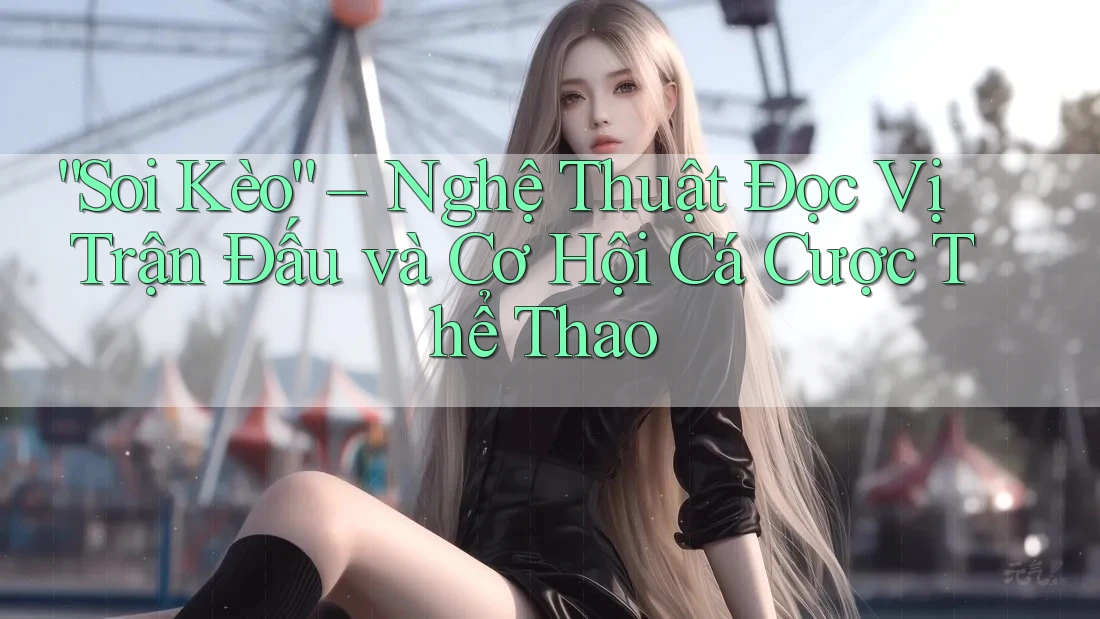 “Soi Kèo” – Nghệ Thuật Đọc Vị Trận Đấu và Cơ Hội Cá Cược Thể Thao “Soi Kèo” – Nghệ Thuật Đọc Vị Trận Đấu và Cơ Hội Cá Cược Thể Thao